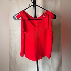 Good Luck Girl Red Tie Tank Top NWOT Kids Girls Large